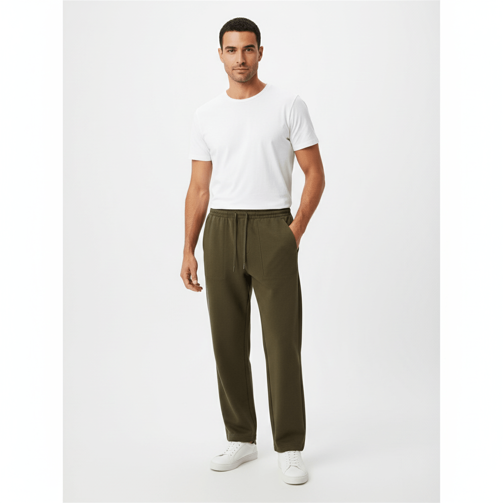 Men's Polyester Cotton Blend Relaxed Fit Joggers S - Shop Giordano