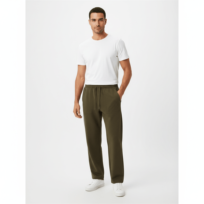 Men's Polyester Cotton Blend Relaxed Fit Joggers S - Shop Giordano