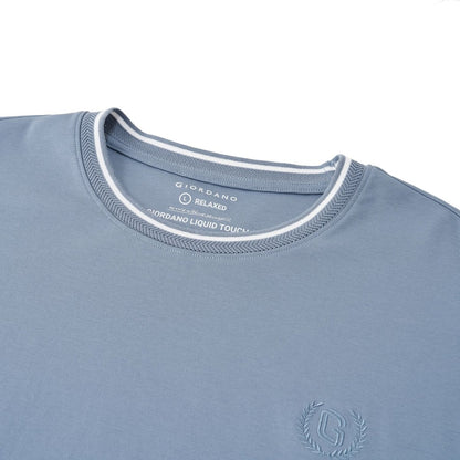 Men's Premium Cotton Liquid Touch Crew Neck Tee - Giordano
