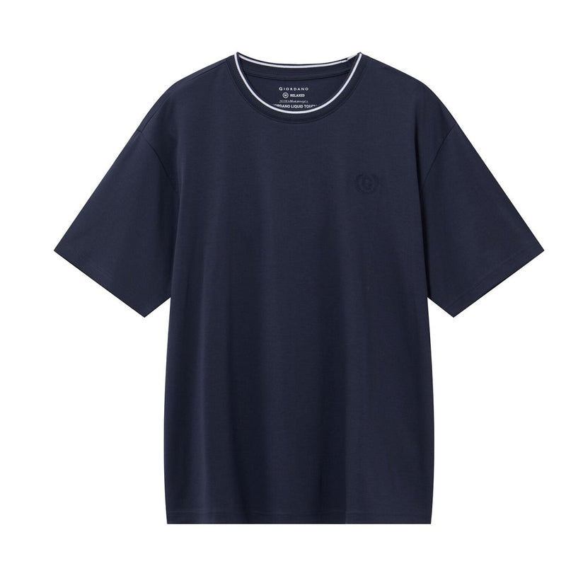 Men's Premium Cotton Liquid Touch Crew Neck Tee S - Shop Giordano