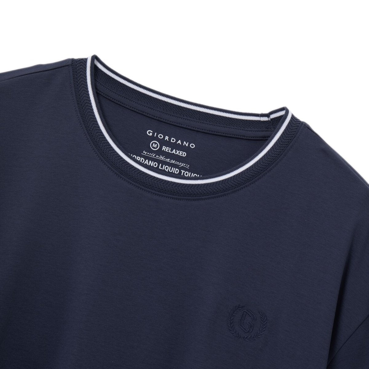 Men's Premium Cotton Liquid Touch Crew Neck Tee S - Shop Giordano