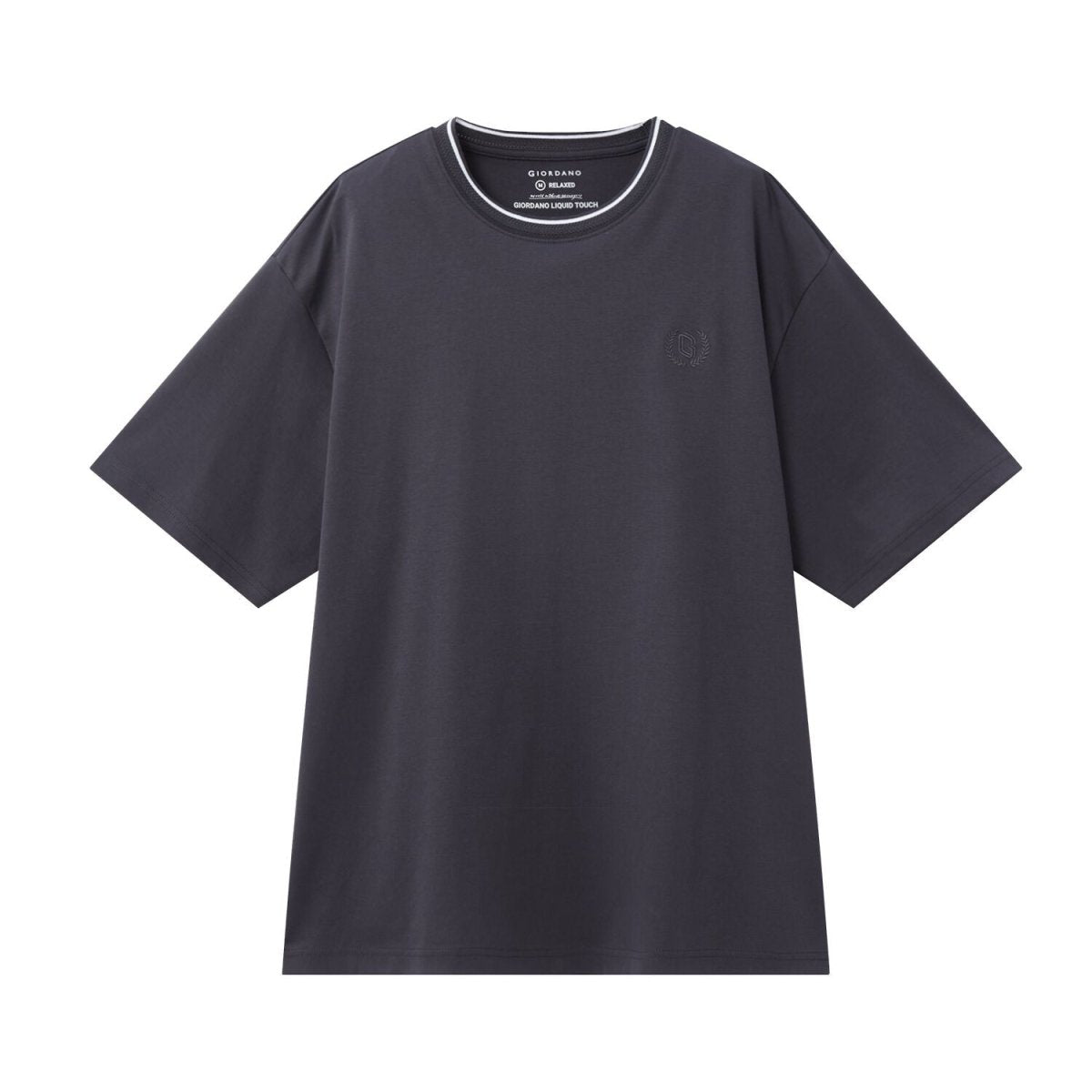 Men's Premium Cotton Liquid Touch Crew Neck Tee S - Shop Giordano