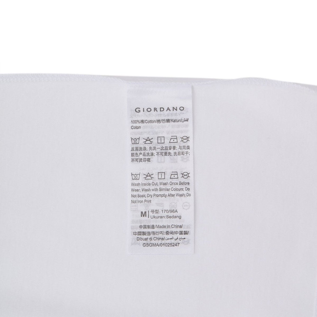 Men's Premium Cotton Liquid Touch Crew Neck Tee S - Shop Giordano