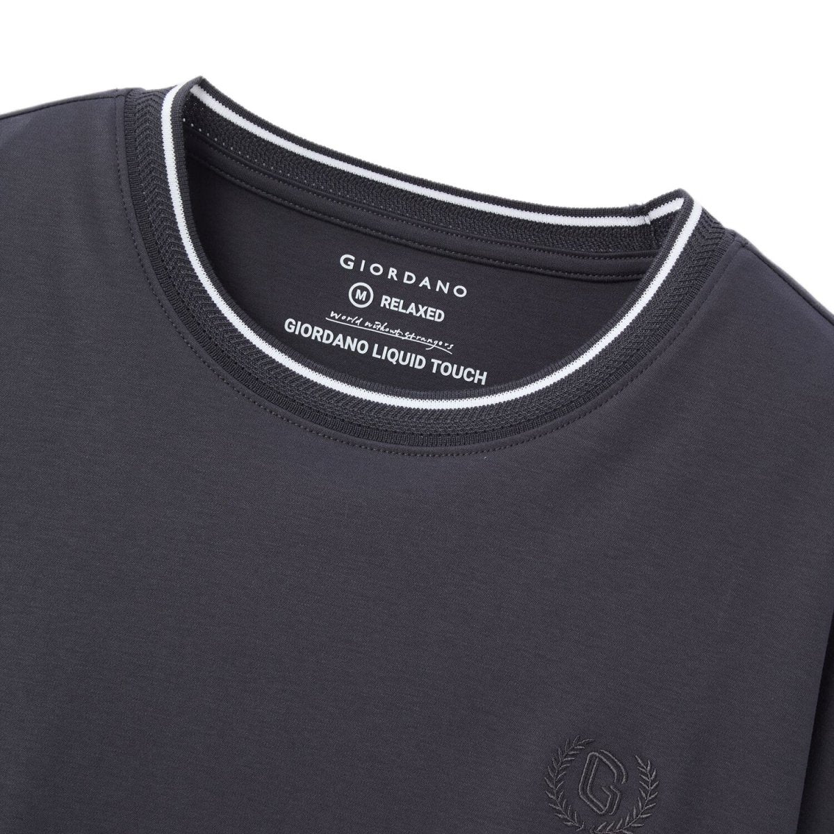 Men's Premium Cotton Liquid Touch Crew Neck Tee S - Shop Giordano
