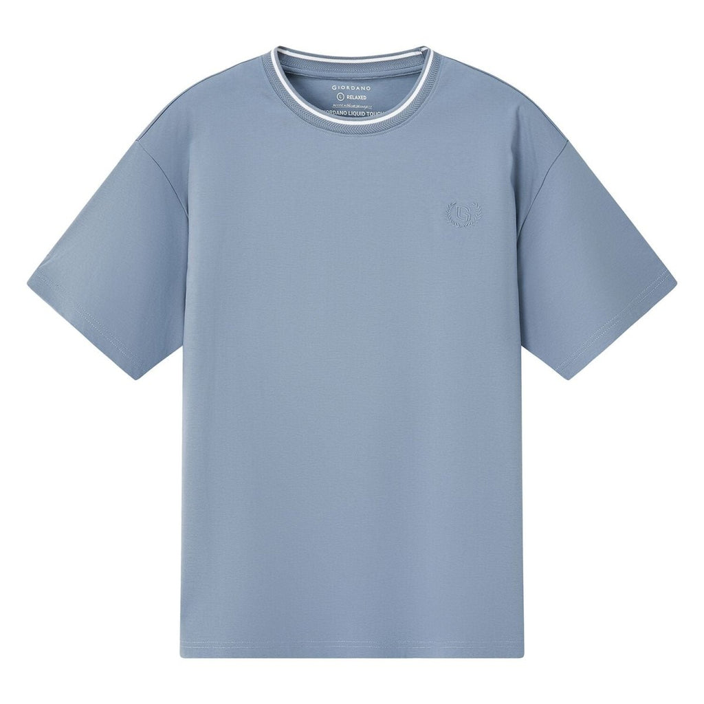 Men's Premium Cotton Liquid Touch Crew Neck Tee S - Shop Giordano
