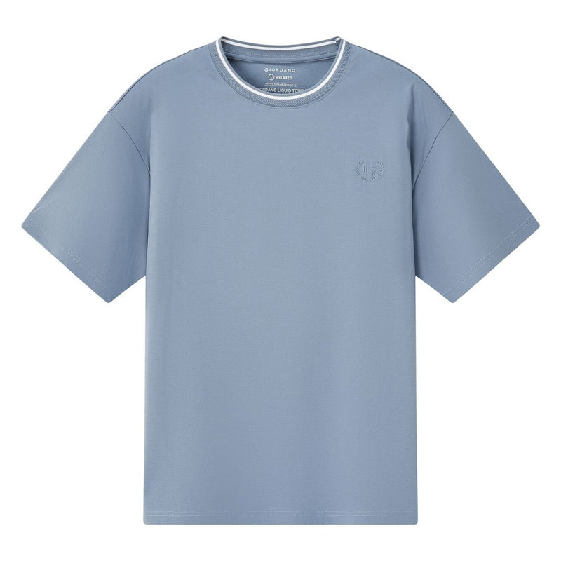Giordano Men's Premium Cotton Liquid Touch Crew Neck Tee - Premium Tee