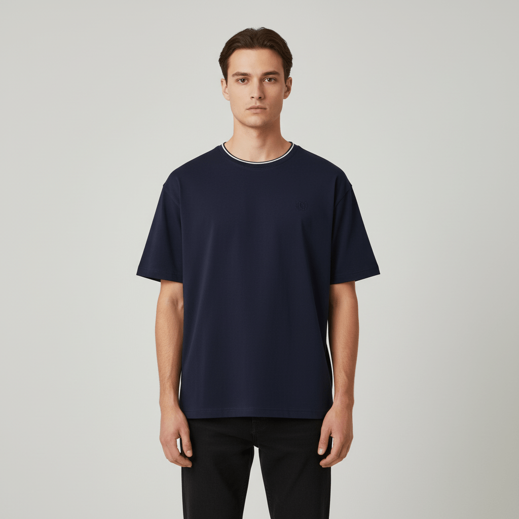 Men's Premium Cotton Liquid Touch Crew Neck Tee S - Shop Giordano