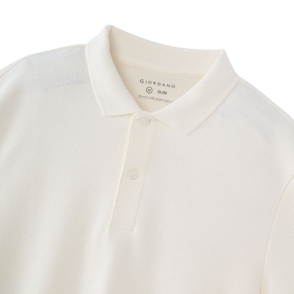 Men’S Premium Slim Fit Jacquard Knit Polo With Flat Collar S - Shop Giordano