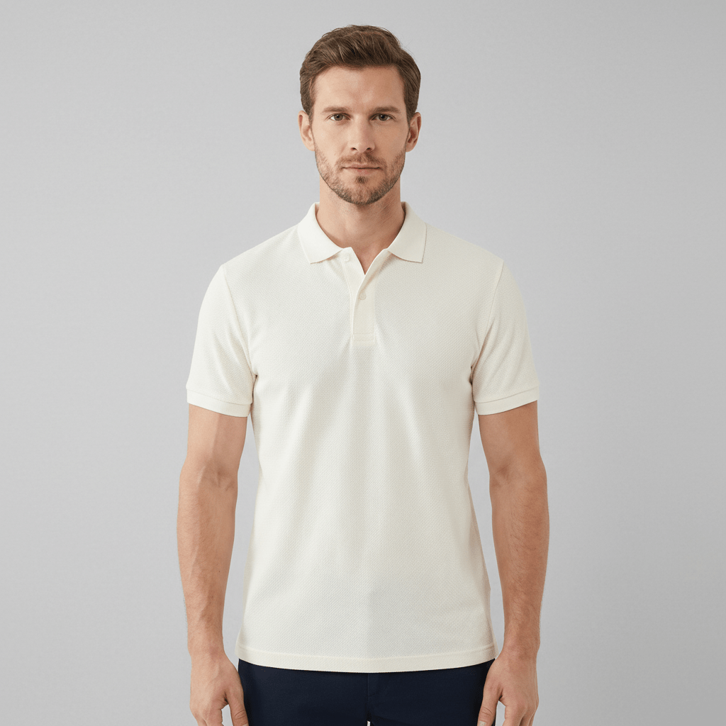 Men’S Premium Slim Fit Jacquard Knit Polo With Flat Collar S - Shop Giordano