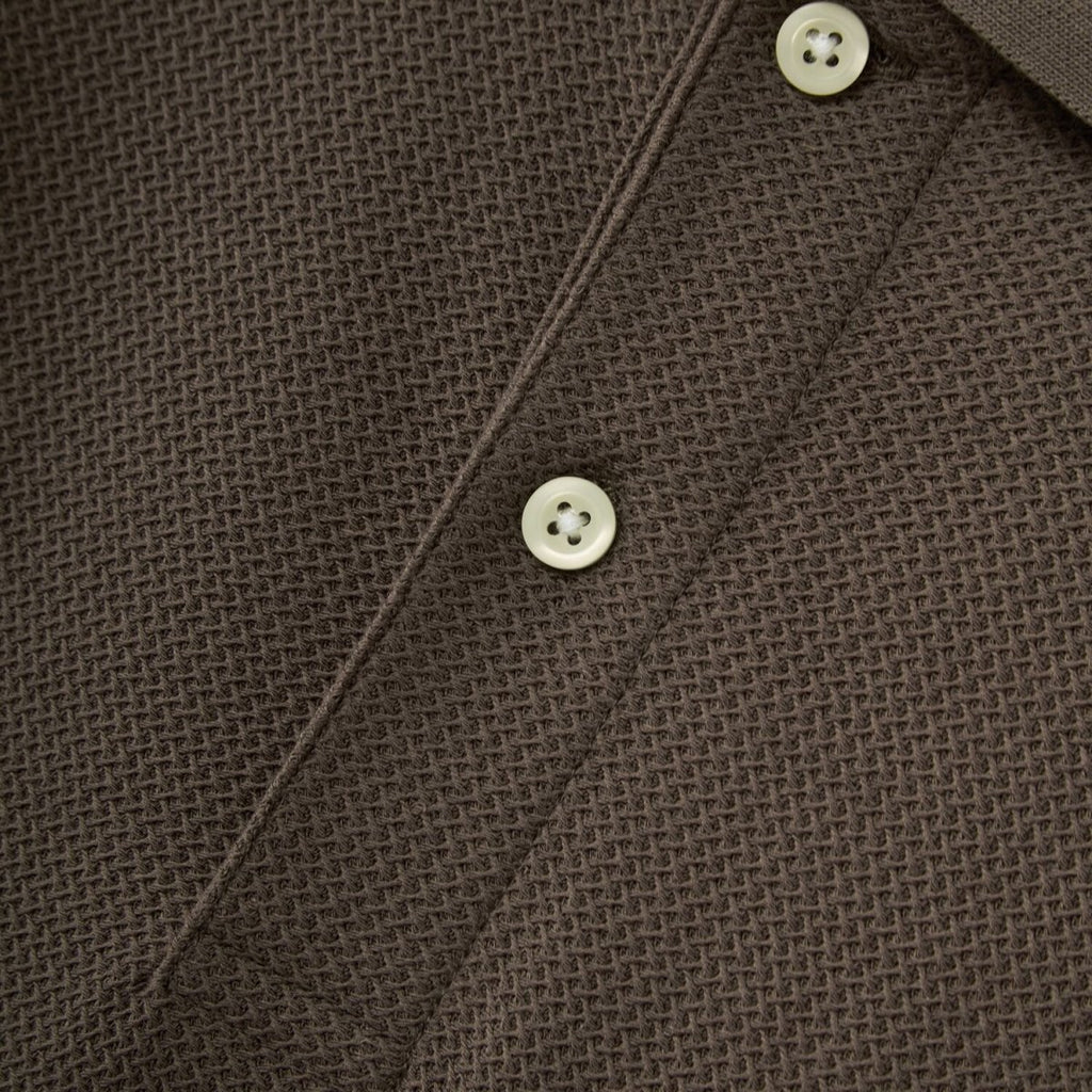 Men’S Premium Slim Fit Jacquard Knit Polo With Flat Collar S - Shop Giordano