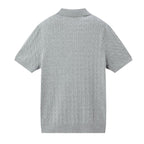 Men’S Regular Fit Cable Knit Polo Sweater S - Shop Giordano