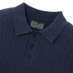 Men’S Regular Fit Cable Knit Polo Sweater S - Shop Giordano