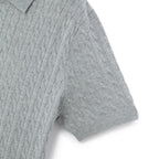 Men’S Regular Fit Cable Knit Polo Sweater S - Shop Giordano