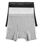 Giordano Men's Regular Fit Cotton Rib Trunks 3 - Pack Essentials - first_variant_option_2 Premium Briefs for Giordano