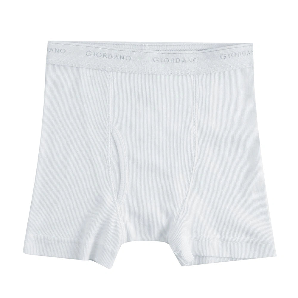 Giordano Men's Regular Fit Cotton Rib Trunks 3 - Pack Essentials - first_variant_option_2 Premium Briefs for Giordano