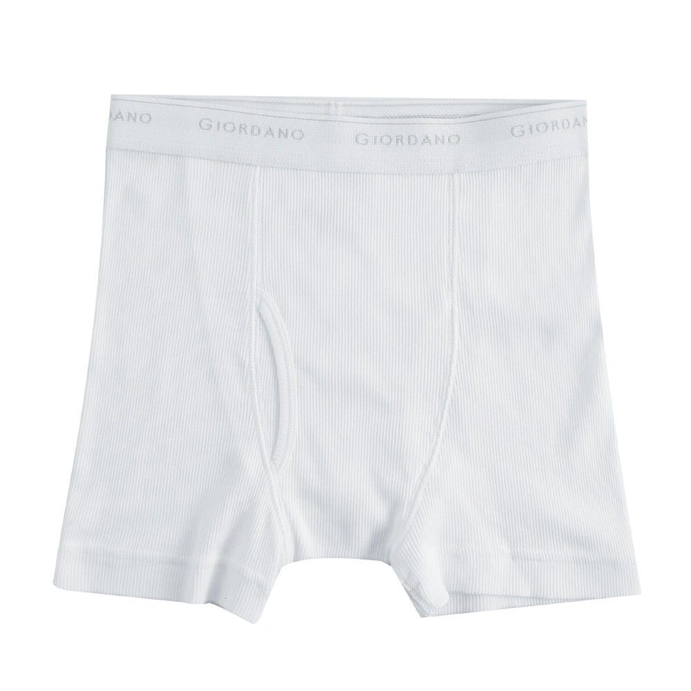 Giordano Men's Regular Fit Cotton Rib Trunks 3 - Pack Essentials - first_variant_option_2 Premium Briefs for Giordano