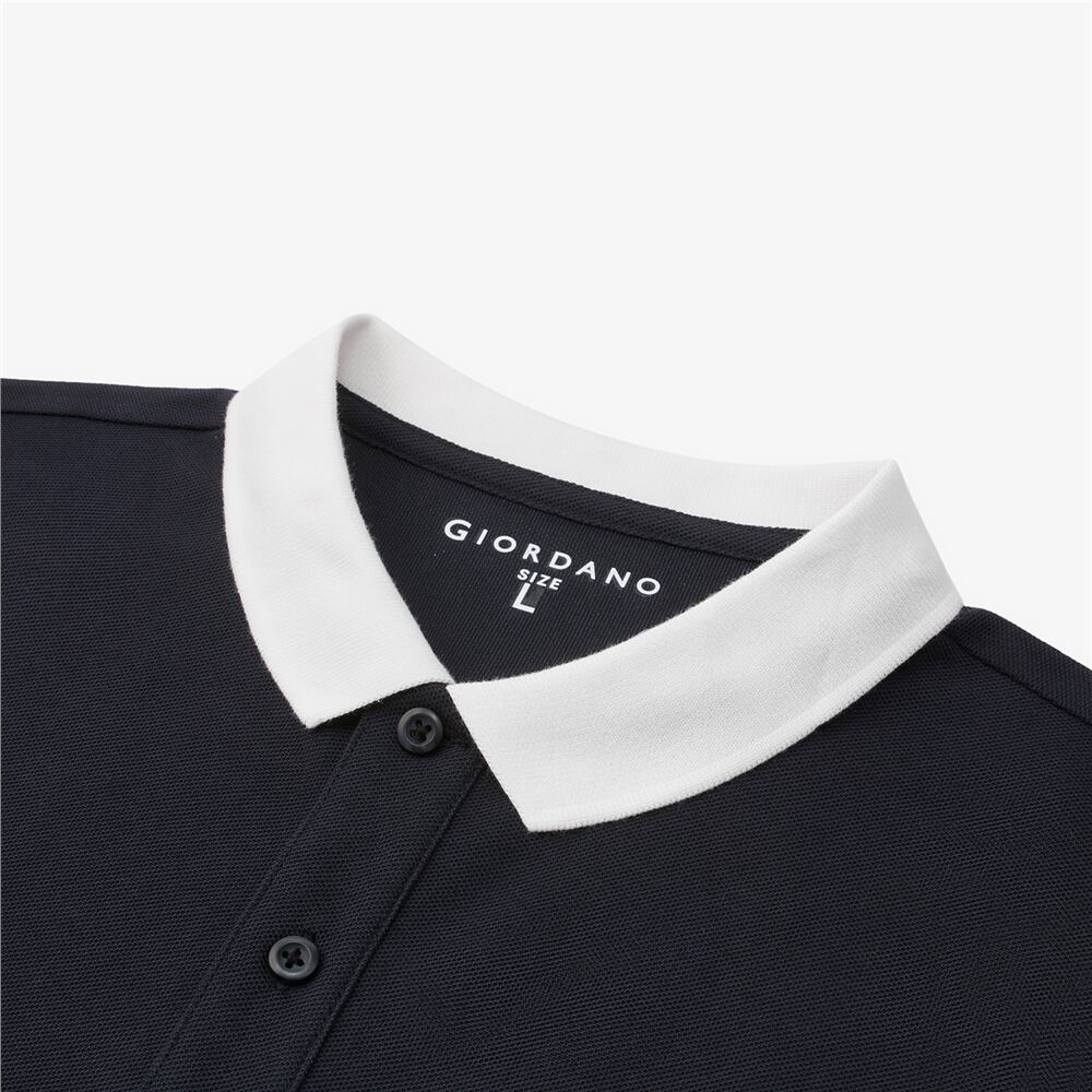 Men's Regular Fit Embroidered Pique Polo | Online Exclusive S - Shop Giordano