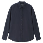 Men’S Regular Fit Linen - Cotton Poplin Long Sleeve Shirt | Korea Collection S - Shop Giordano