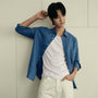 Men’S Regular Fit Linen - Cotton Poplin Long Sleeve Shirt | Korea Collection S - Shop Giordano