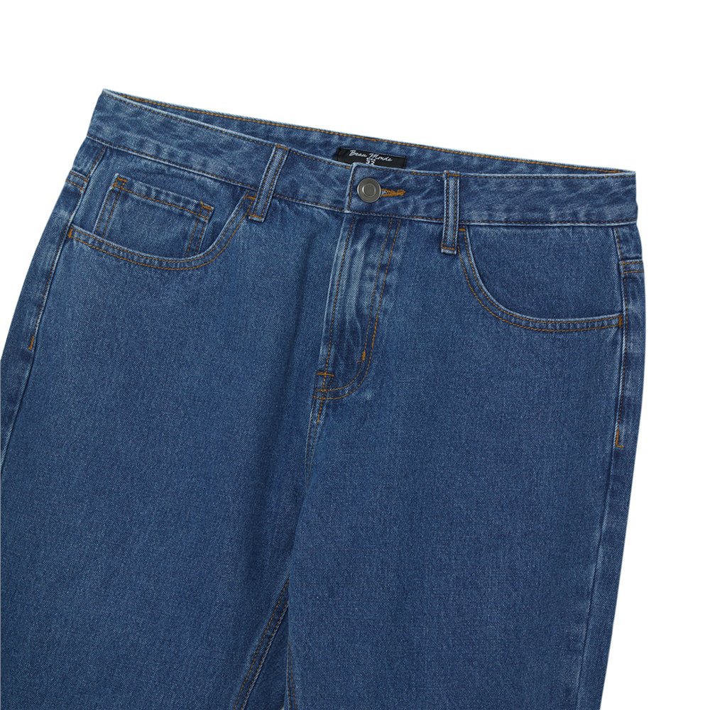 Giordano Men's Regular Fit Mid Rise Elastic Waist Denim Jeans | Online Exclusive - first_variant_option_2 Premium Jeans for Giordano