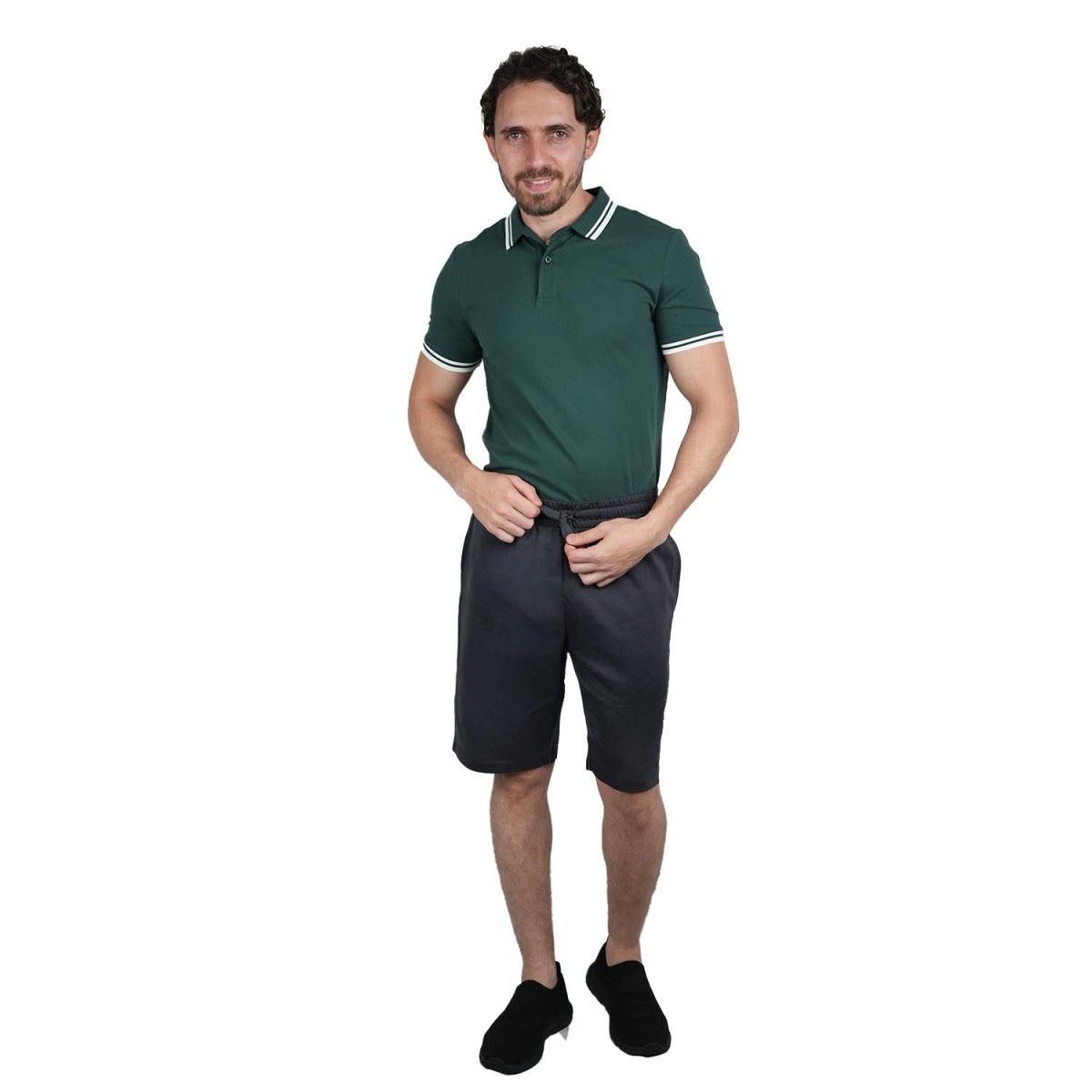 Men's Regular Fit Shorts: Cotton Knit S - Shop Giordano
