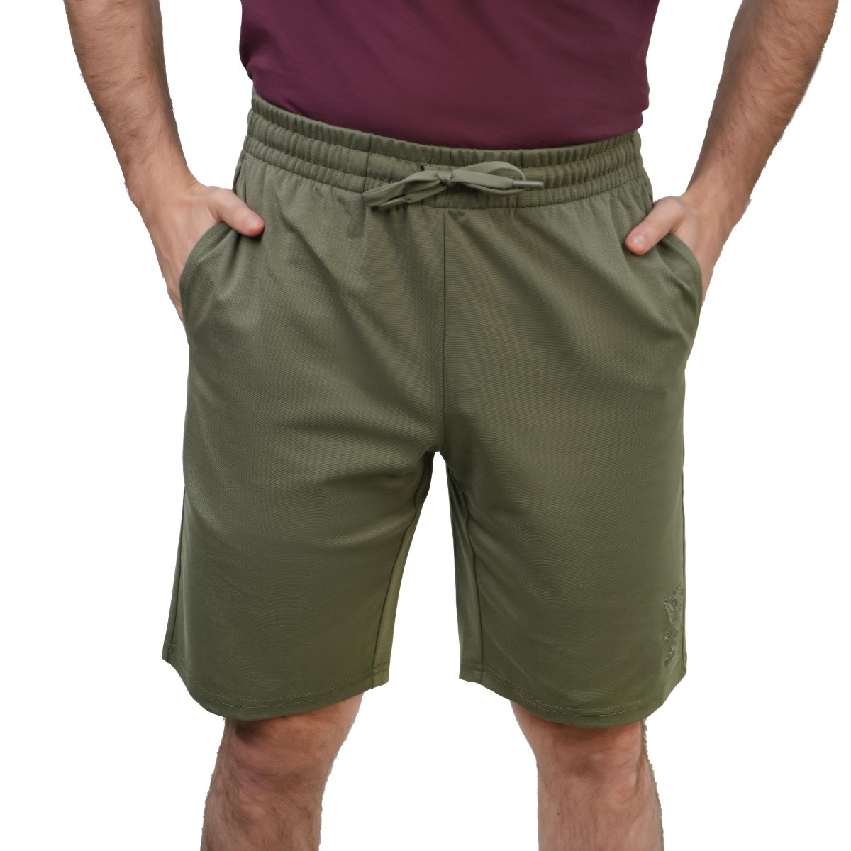 Men's Regular Fit Shorts: Cotton Knit S - Shop Giordano