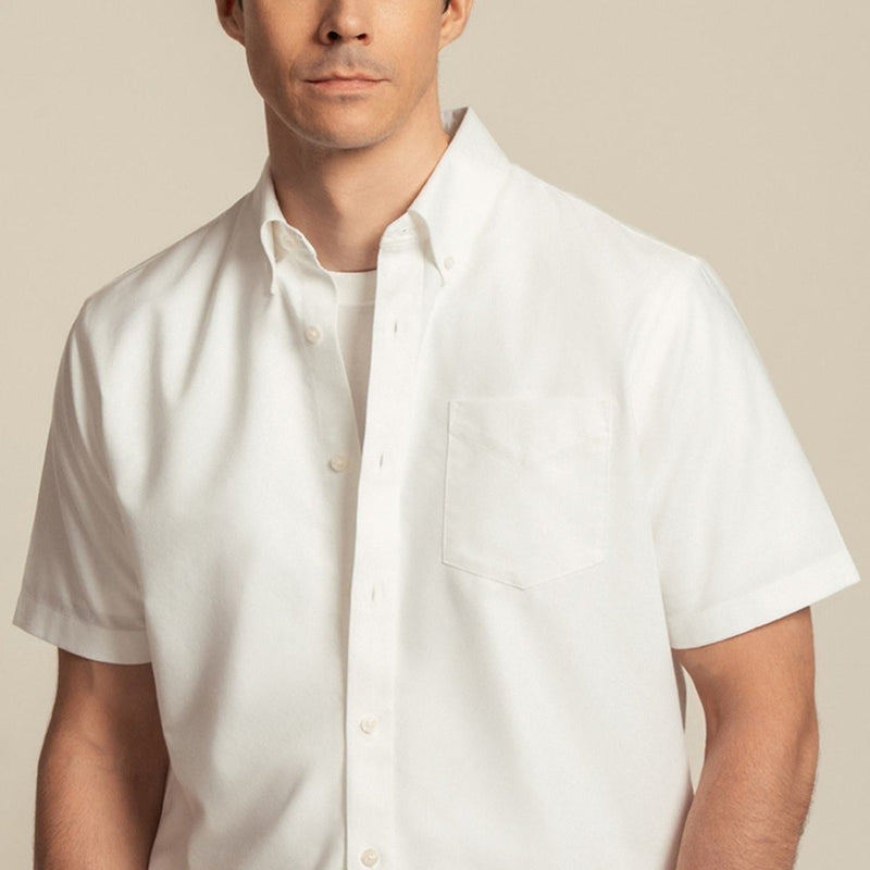 Giordano Men's Regular Fit Wrinkle - Free Short Sleeve Oxford Shirt - first_variant_option_2 Premium Shirt for Giordano