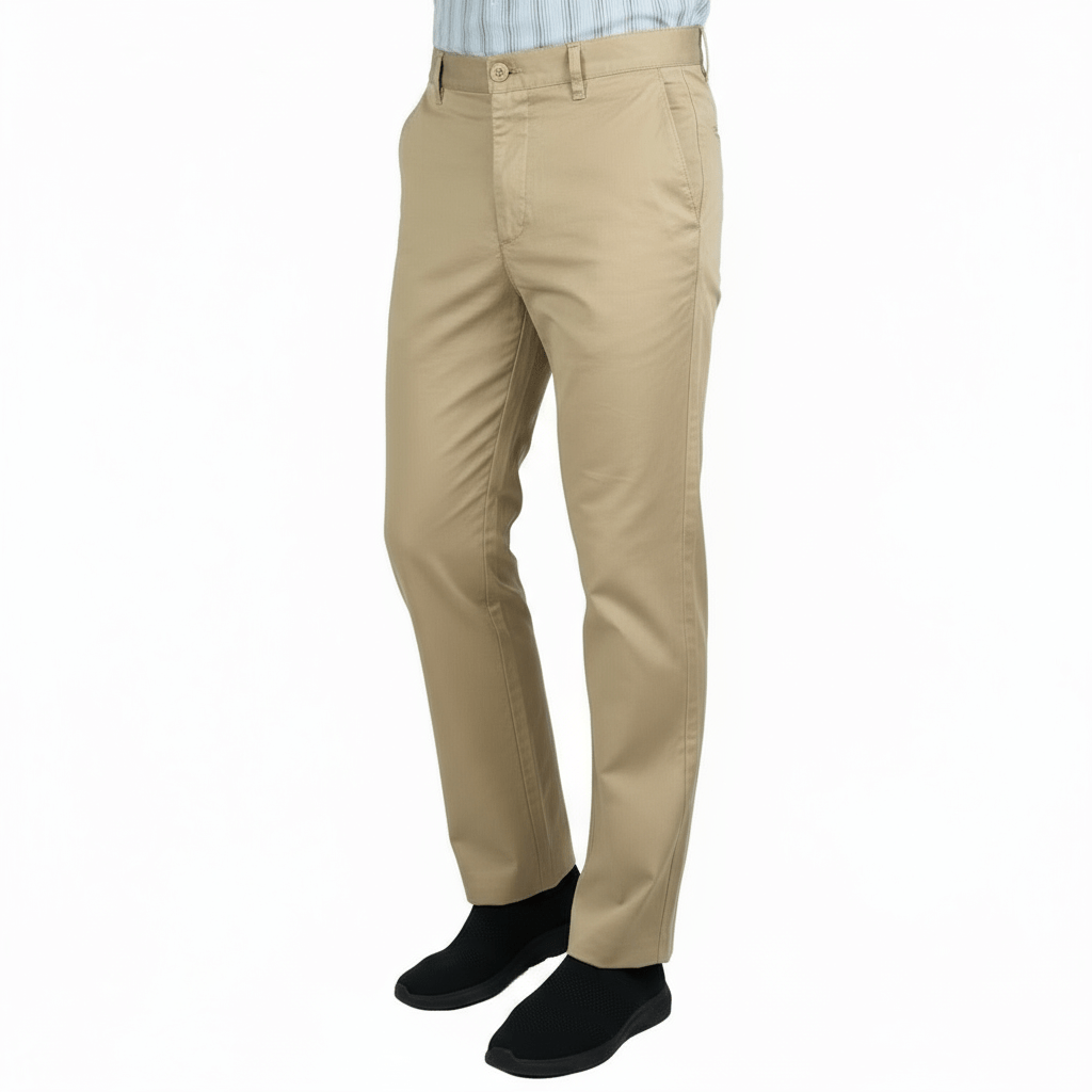Men’S Regular Straight Cotton Stretch Khaki Pants 30 - Shop Giordano
