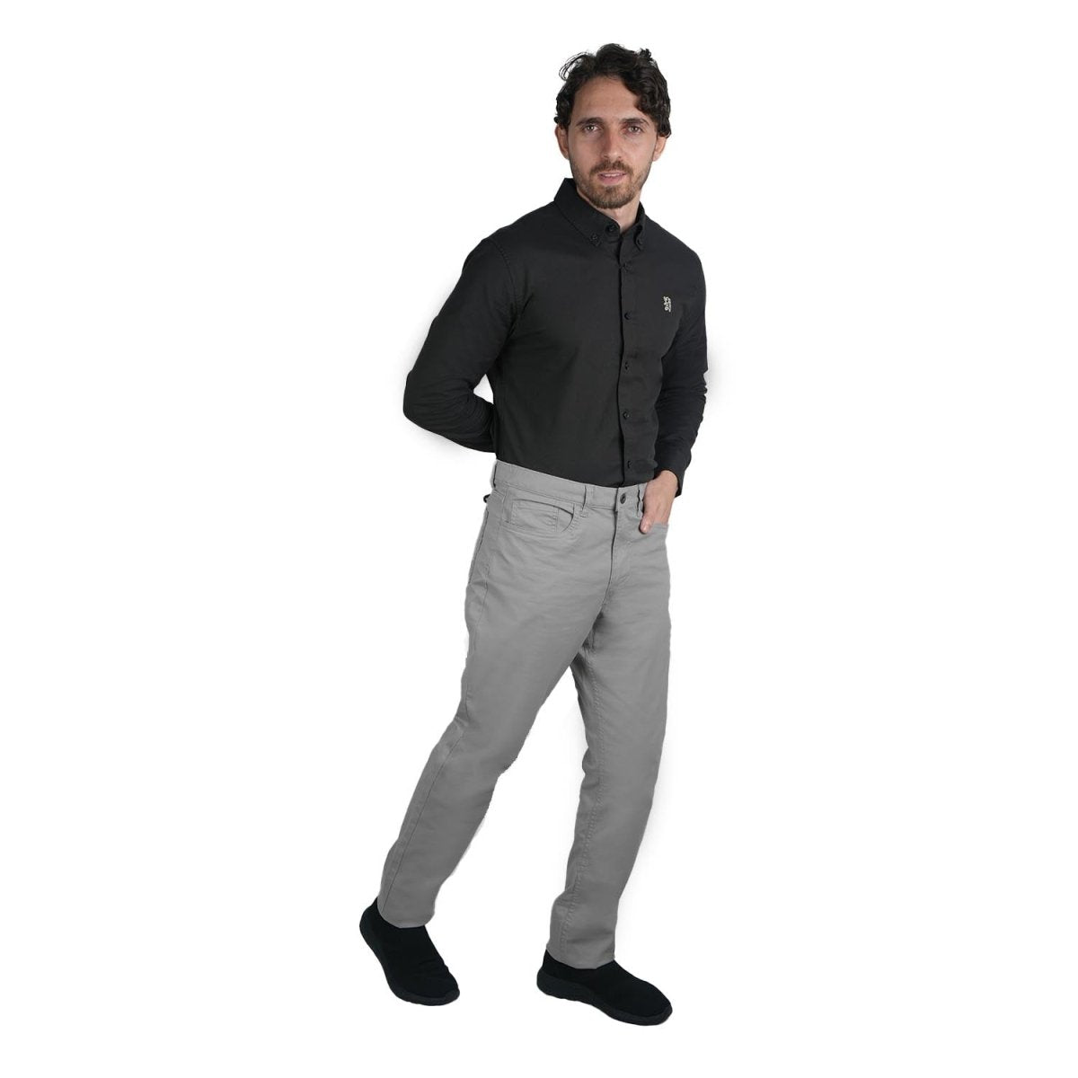 Men's Regular Taper Stretch Twill Pants 30 - Shop Giordano