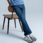 Men’S Regular Tapered Mid - Rise Stretch Denim Jeans 30 - Shop Giordano