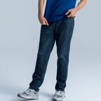 Men’S Regular Tapered Mid - Rise Stretch Denim Jeans 30 - Shop Giordano