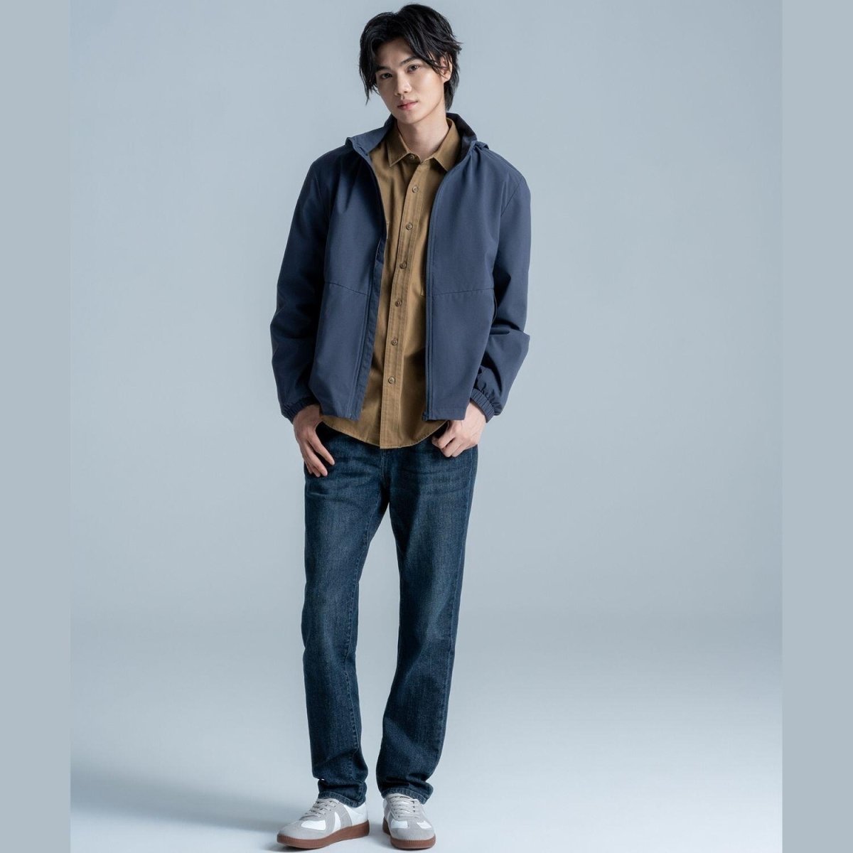 Men’S Regular Tapered Mid - Rise Stretch Denim Jeans 30 - Shop Giordano