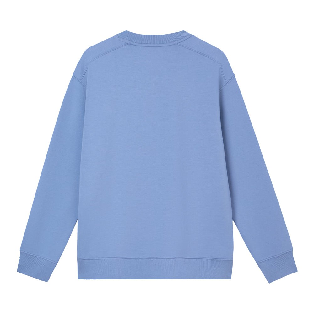 Giordano Men's Relaxed Crew Neck Sweatshirt With Embroidery - Premium Sweatshirts