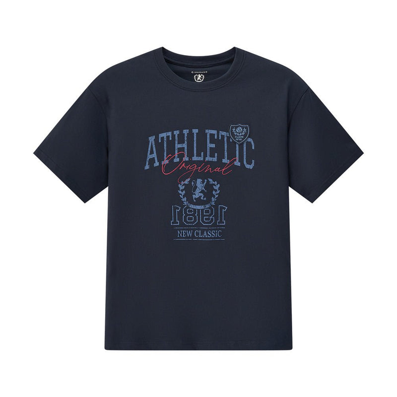 Men’S Relaxed Fit Cotton Jersey Crew Neck Print Tee S - Shop Giordano