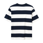 Giordano Men's Relaxed Fit Cotton Jersey Crew Neck Stripe Tee - Premium Tee