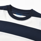 Giordano Men's Relaxed Fit Cotton Jersey Crew Neck Stripe Tee - Premium Tee