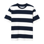 Giordano Men's Relaxed Fit Cotton Jersey Crew Neck Stripe Tee - Premium Tee