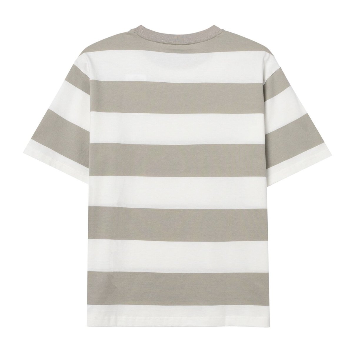 Men's Relaxed Fit Cotton Jersey Crew Neck Stripe Tee - Giordano