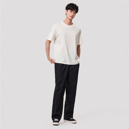 Men’S Relaxed Fit Cotton Jersey Crew Neck Tee - Giordano