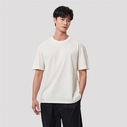 Men’S Relaxed Fit Cotton Jersey Crew Neck Tee - Giordano