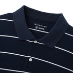 Giordano Men's Relaxed Fit Cotton Piqué Polo With Auto Stripe - Premium Polo