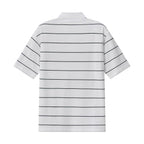 Men's Relaxed Fit Cotton Piqué Polo With Auto Stripe S - Shop Giordano