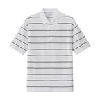 Men's Relaxed Fit Cotton Piqué Polo With Auto Stripe S - Shop Giordano