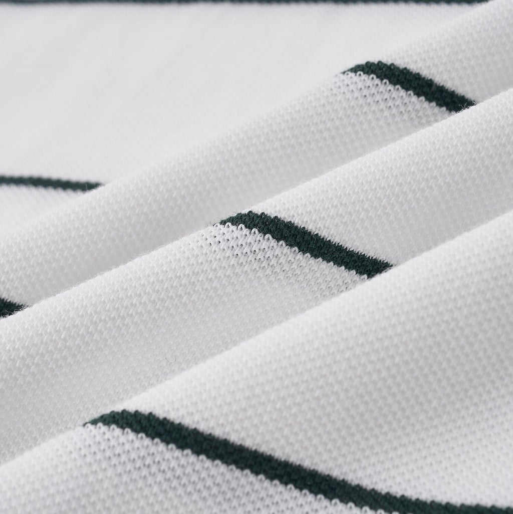 Men's Relaxed Fit Cotton Piqué Polo With Auto Stripe S - Shop Giordano