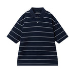 Giordano Men's Relaxed Fit Cotton Piqué Polo With Auto Stripe - Premium Polo