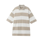 Men's Relaxed Fit Cotton Piqué Polo With Auto Stripe S - Shop Giordano