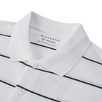 Men's Relaxed Fit Cotton Piqué Polo With Auto Stripe S - Shop Giordano