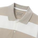 Men's Relaxed Fit Cotton Piqué Polo With Auto Stripe S - Shop Giordano
