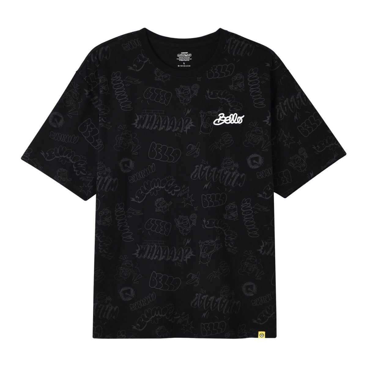 Men’S Relaxed Fit Cotton - Poly Crew Neck Print Tee | Minion Collection - Giordano