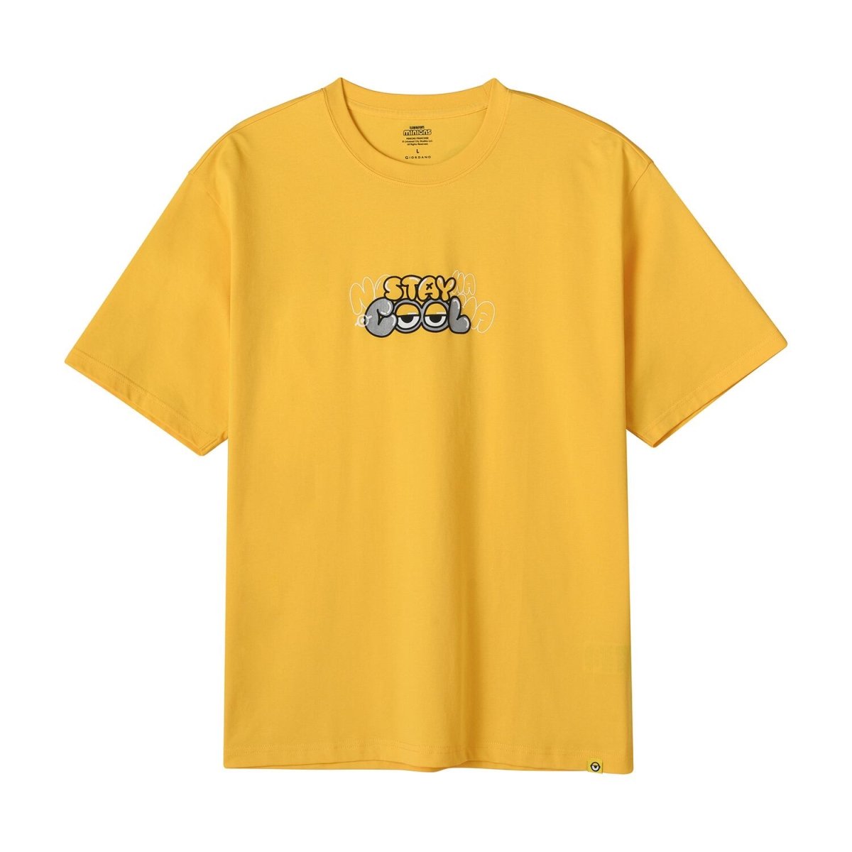 Men’S Relaxed Fit Cotton - Poly Crew Neck Print Tee | Minion Collection - Giordano